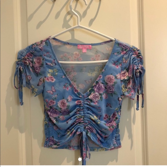 Dolls Kill Ethereal Ruched Tee! - Picture 1 of 2